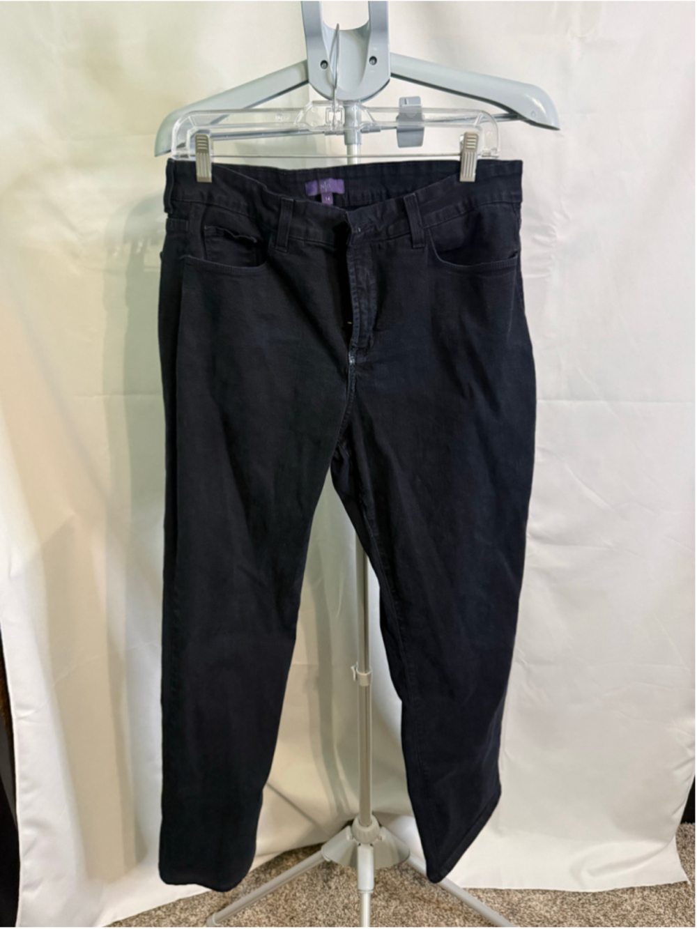 Women's‎ NYDJ Black Ankle & Cropped Jeans Size 14